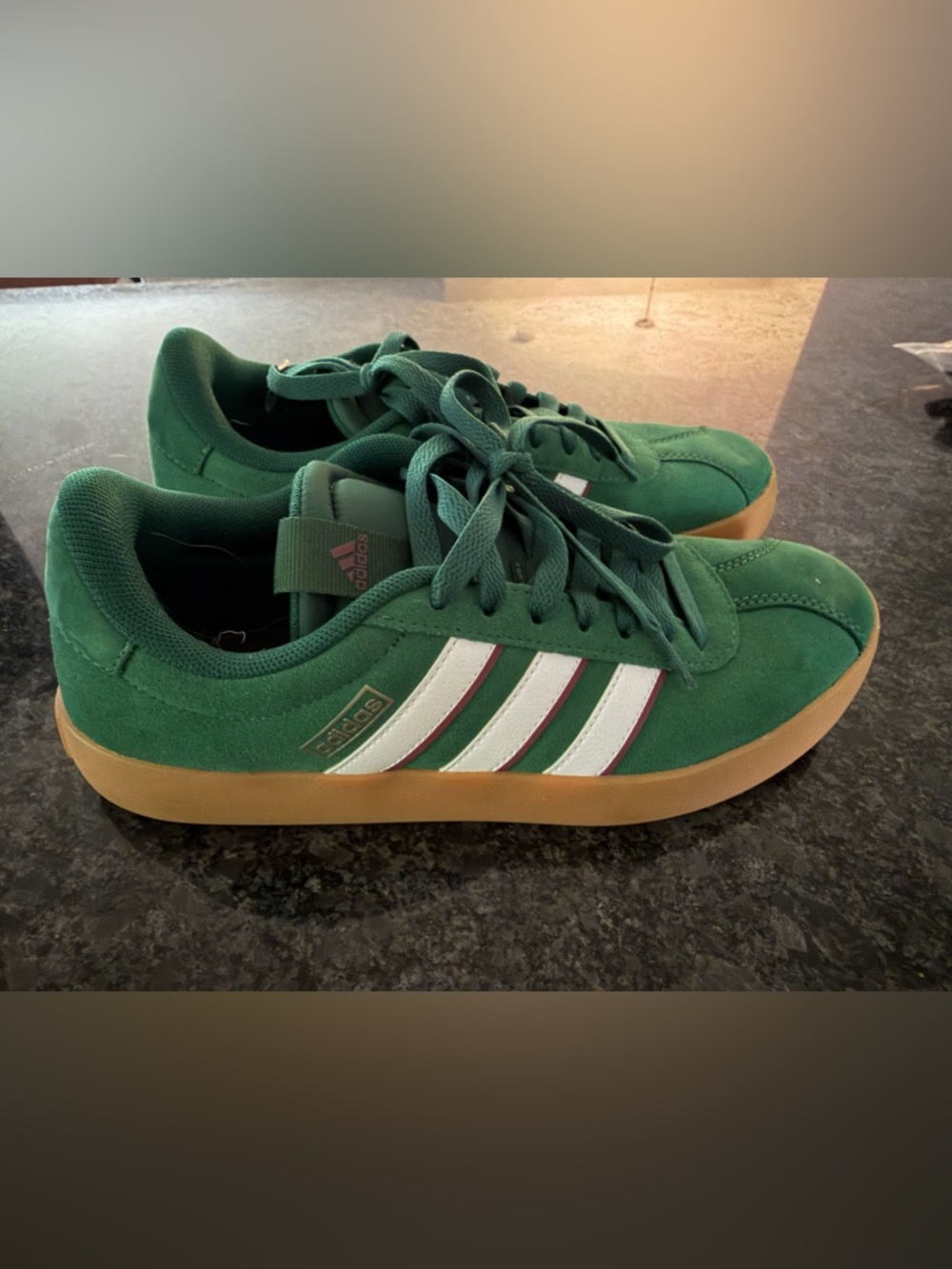 Adidas women’s Green Suede Sneakers with Gum Sole

Adidas VI Court 3.0